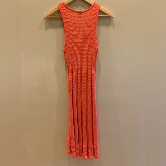 M Missoni Bright Pink-Orange Midi Dress - Picture 4 of 9